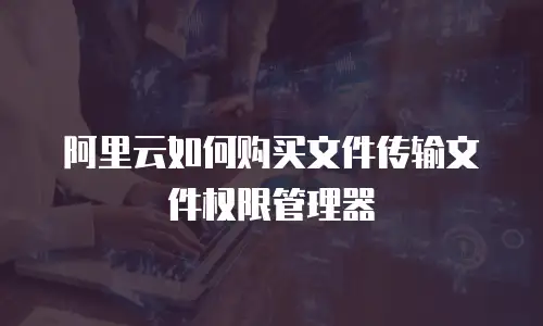 阿里云如何购买文件传输文件权限管理器