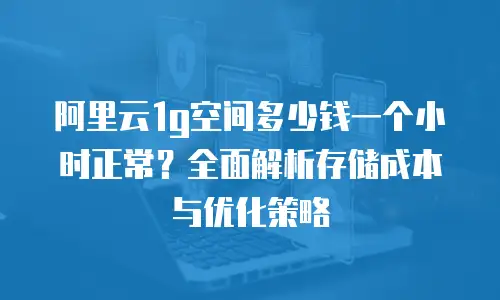 阿里云1g空间多少钱一个小时正常？全面解析存储成本与优化策略