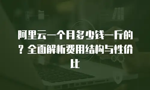 阿里云一个月多少钱一斤的？全面解析费用结构与性价比
