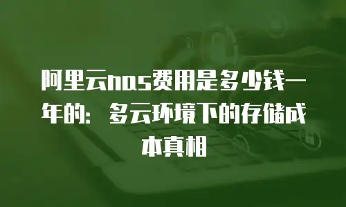 阿里云nas费用是多少钱一年的：多云环境下的存储成本真相