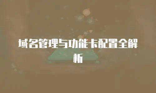 域名管理与功能卡配置全解析