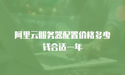 阿里云服务器配置价格多少钱合适一年