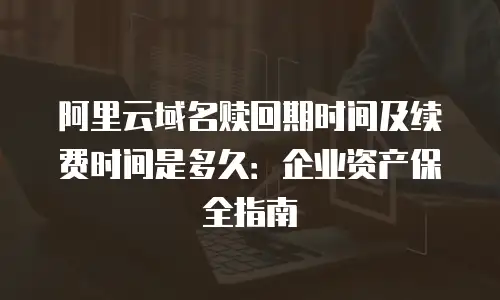 阿里云域名赎回期时间及续费时间是多久：企业资产保全指南