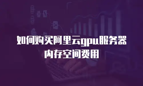 如何购买阿里云gpu服务器内存空间费用