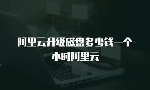 阿里云升级磁盘多少钱一个小时阿里云