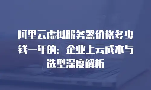阿里云虚拟服务器价格多少钱一年的：企业上云成本与选型深度解析