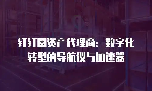 钉钉圆资产代理商：数字化转型的导航仪与加速器