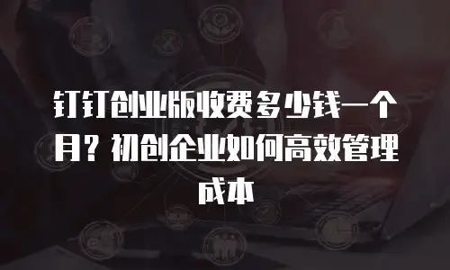钉钉创业版收费多少钱一个月？初创企业如何高效管理成本