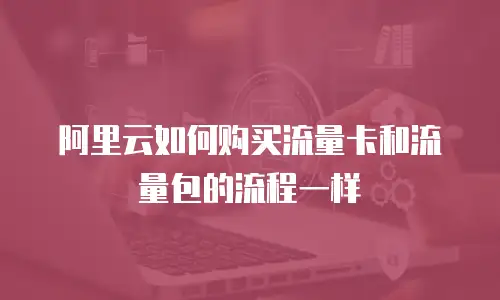 阿里云如何购买流量卡和流量包的流程一样