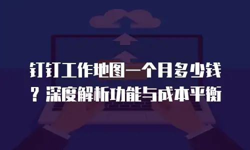 钉钉工作地图一个月多少钱？深度解析功能与成本平衡