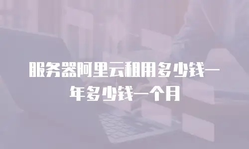 服务器阿里云租用多少钱一年多少钱一个月