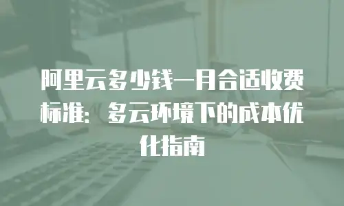 阿里云多少钱一月合适收费标准：多云环境下的成本优化指南