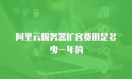 阿里云服务器扩容费用是多少一年的