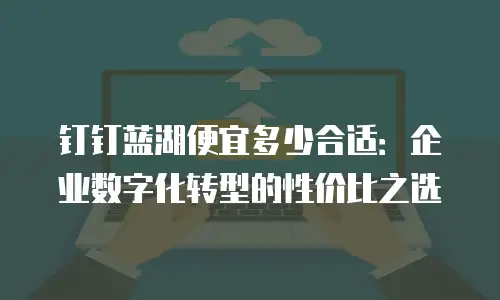 钉钉蓝湖便宜多少合适：企业数字化转型的性价比之选