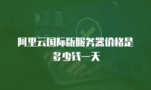 阿里云国际版服务器价格是多少钱一天