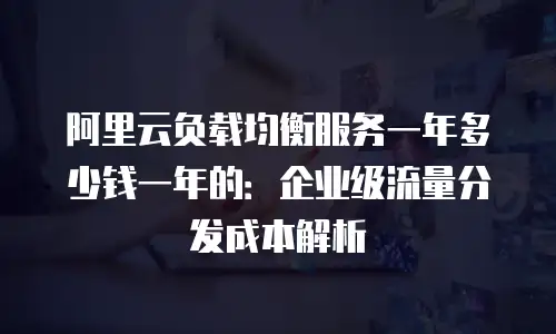 阿里云负载均衡服务一年多少钱一年的：企业级流量分发成本解析