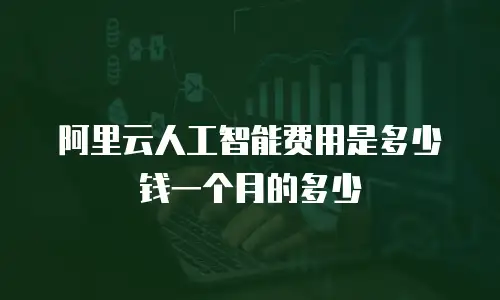 阿里云人工智能费用是多少钱一个月的多少