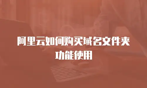 阿里云如何购买域名文件夹功能使用