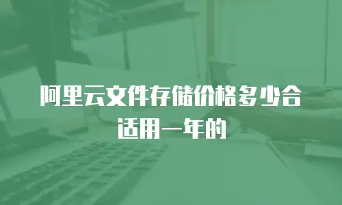 阿里云文件存储价格多少合适用一年的