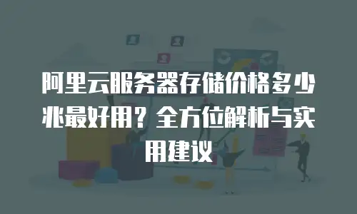 阿里云服务器存储价格多少兆最好用？全方位解析与实用建议