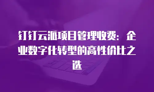 钉钉云派项目管理收费：企业数字化转型的高性价比之选