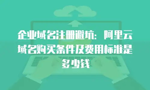 企业域名注册避坑：阿里云域名购买条件及费用标准是多少钱