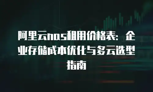 阿里云nas租用价格表：企业存储成本优化与多云选型指南