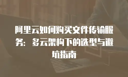 阿里云如何购买文件传输服务：多云架构下的选型与避坑指南