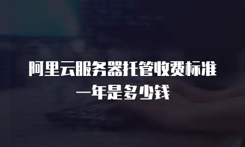 阿里云服务器托管收费标准一年是多少钱