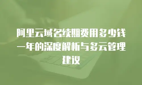 阿里云域名续期费用多少钱一年的深度解析与多云管理建议