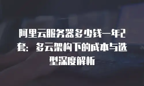 阿里云服务器多少钱一年2套：多云架构下的成本与选型深度解析