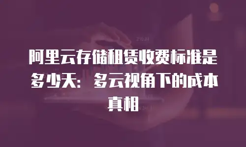 阿里云存储租赁收费标准是多少天：多云视角下的成本真相