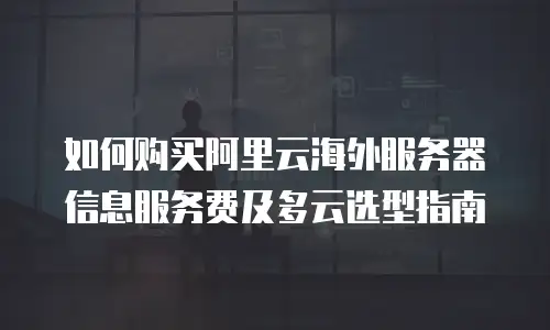 如何购买阿里云海外服务器信息服务费及多云选型指南
