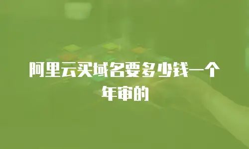阿里云买域名要多少钱一个年审的