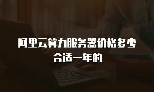 阿里云算力服务器价格多少合适一年的
