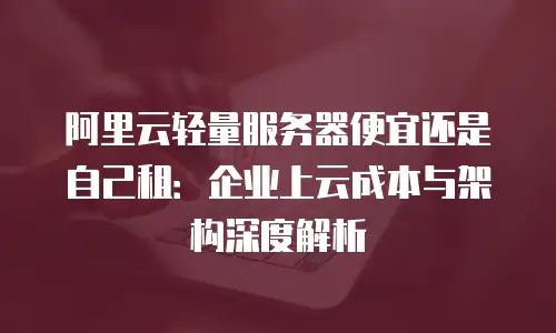 阿里云轻量服务器便宜还是自己租：企业上云成本与架构深度解析