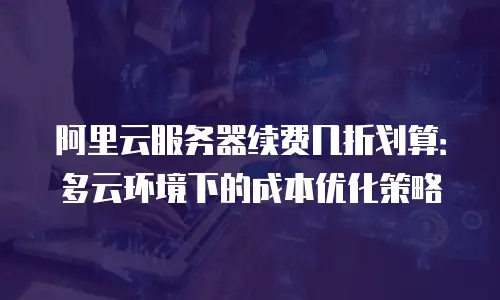阿里云服务器续费几折划算：多云环境下的成本优化策略