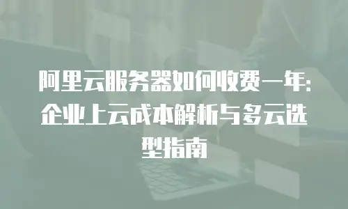 阿里云服务器如何收费一年：企业上云成本解析与多云选型指南