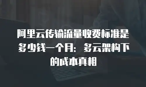 阿里云传输流量收费标准是多少钱一个月：多云架构下的成本真相