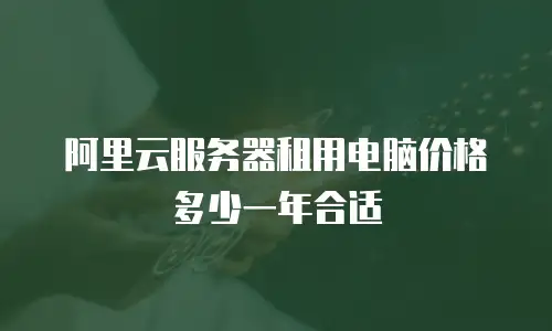 阿里云服务器租用电脑价格多少一年合适