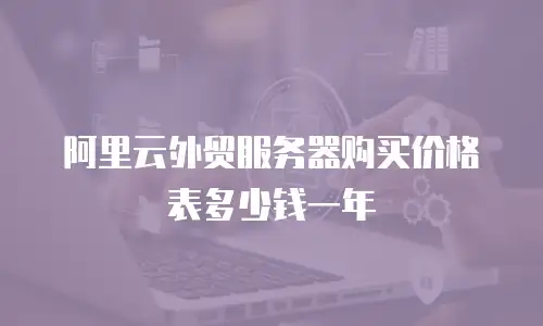 阿里云外贸服务器购买价格表多少钱一年