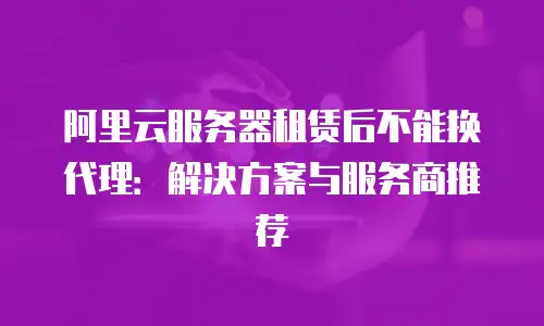 阿里云服务器租赁后不能换代理：解决方案与服务商推荐