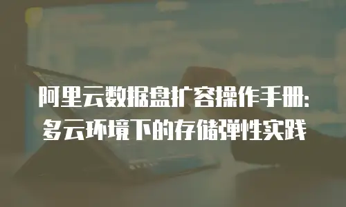 阿里云数据盘扩容操作手册：多云环境下的存储弹性实践