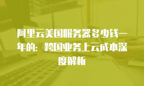 阿里云美国服务器多少钱一年的：跨国业务上云成本深度解析
