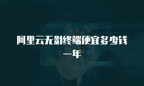 阿里云无影终端便宜多少钱一年