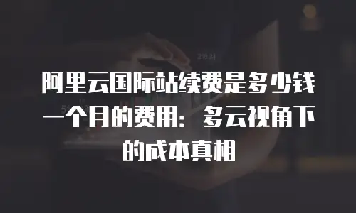 阿里云国际站续费是多少钱一个月的费用：多云视角下的成本真相