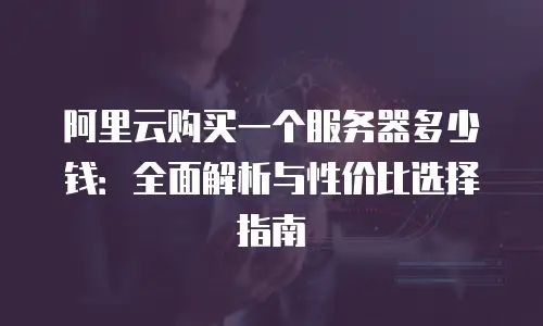 阿里云购买一个服务器多少钱：全面解析与性价比选择指南