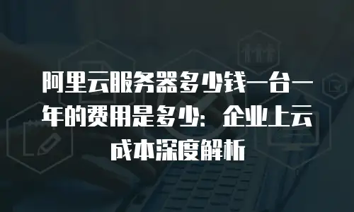 阿里云服务器多少钱一台一年的费用是多少：企业上云成本深度解析