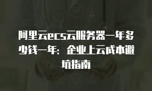 阿里云ecs云服务器一年多少钱一年：企业上云成本避坑指南