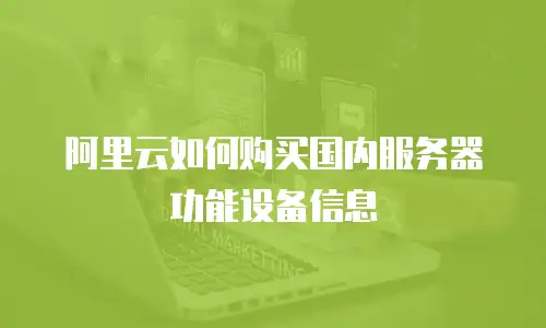 阿里云如何购买国内服务器功能设备信息